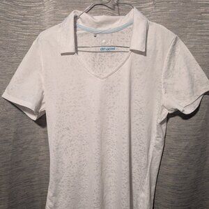 Adidas white woman's transparent pole size medium